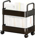 CENRF Kitchen Rolling Cart, 2 Tier Multi-Functional Storage Trolley, Movable Storage Organizer, Kitchen