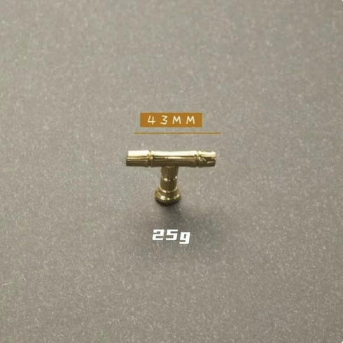 Generic Creative Bamboo Joint Furniture Handles Golden Kitchen Cabinet Pulls Up Bar Wardrobe Bedside Table Dresser