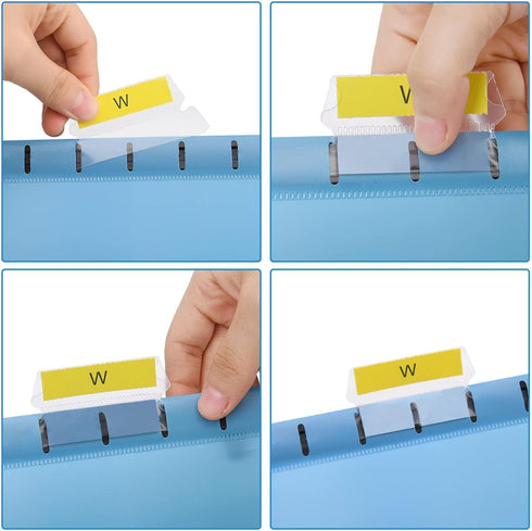 MerryNine Hanging File Folders, 24PCS Letter Size Suspension Files, Polypropylene with Tabs for Organization