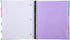 Mintra Office Durable PREMIUM Spiral Notebook - Sage Green, 5 Subject (8.5in x 11in), Fabric Covered Coils for School