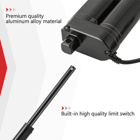 MAOPINER 8" DC12V Stroke Linear Actuator with Mounting Bracket, 900N Maximum Lift for Home Automation (1, 8inch/200mm)