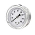 PIC Gauge S202L-254F: 2.5" Dial Pressure Gauge, 0/160 psi Range, Glycerine Filled, Stainless Steel Case, Brass Internals