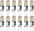 G4 LED Light Bulbs 1.5W (20W Halogen Equivalent) AC/DC 12V Warm White 3000K for Landscape Lighting, 12 Pack