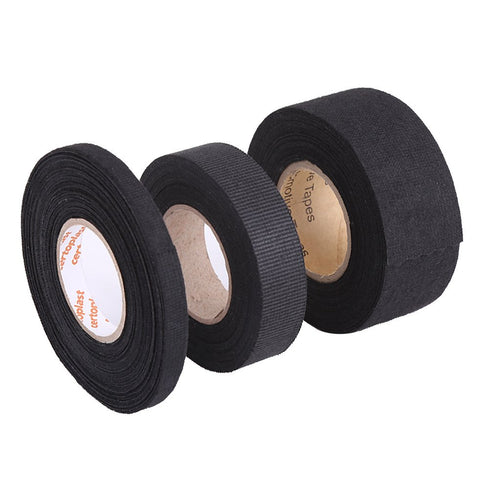 Estink Black Insulation Tape - High Temperature Automotive Wiring Harness Self Adhesive Anti Squeak Tape (19mm×15m)
