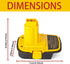 DM18D Converter for DeWalt 18v to 20v Battery Adapter, for Milwaukee M18 Batteries, Upgraded Version with USB