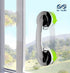 YUM Large Glass Door and Window Handles, Bathroom Sliding Doors, cupboards, wardrobes, Suction Cups, Non-Marking Handles, Non-Perforated Absorption Handles (Silver) by KAFENDA
