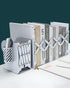 MSDADA Adjustable Bookends, Metal Book Ends for Heavy Books, Expandable Book Organizer with Pen Holder for Desk, Shelf