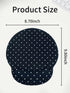 Seorsok Cute White Polka Dot Mouse Pad with Gel Wrist Support Mouse Pad,Ergonomic Aesthetic,Comfortable Mousepad