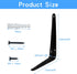 Zorfeter 10 8 6 Inch Pcs Shelf Brackets x Black Shelving Brackets Heavy Duty L Bracket Support Floating Shelf Bracket