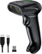 Symcode Bluetooth Barcode Scanner, Handheld USB CCD Cordless Reader with 2.4G Wireless & Bluetooth Function, Compatible