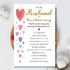 QLIYLIN Romantic Anniversary Card for Husband, Funny Anniversary Card Gifts, Sweet Wedding Day Gifts for Husband