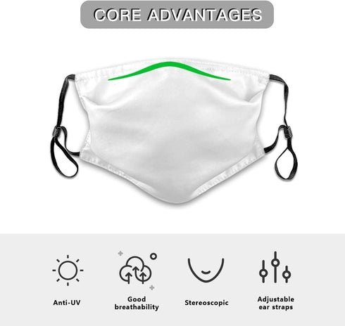 VeJerKK Face mask Reusable with Filter,Washable Adjustable Breathable Fabric Mask with Filter Pocket