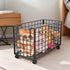 ETOYA 360 Rolling Wire Storage Basket, Metal Mesh Laundry Hamper Cart with Swivel Wheels, Multifunctional Mobile