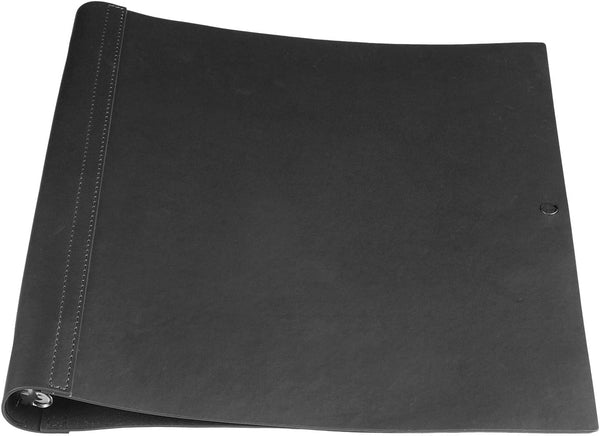 Teling Leather 3 Ring Binder Holds 8.5 x 11 Inch Paper, Vintage Faux Leather Binder Organizer Portfolio Folder Planner