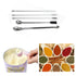 1 Set Stainless Steel Micro Lab Sampling Scoop Spatulas, Combination Reagent Spoon Laboratory Supplies (Pack of 5)