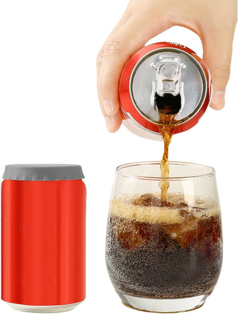 Emptycolor 6 Pack Silicone Soda Can Cover, Reusable Soda Can Lids to Keep Carbonation, BPA Free Pop Can Caps Tops