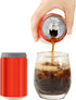 Emptycolor 6 Pack Silicone Soda Can Cover, Reusable Soda Can Lids to Keep Carbonation, BPA Free Pop Can Caps Tops