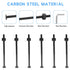 M6 x 110mm Bunk Bed Bolts, Hex Drive Socket Furniture Barrel Screws with Wrench, 12 Pcs (Black)