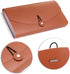 BTSKY Expanding File Folder - 13 Pockets Small Accordion File Folder, Expandable Card Ticket Holder, Brown