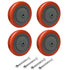 Shopping Cart Wheel, 5" Diameter X 1-1/4" Width Polyurethane Wheel, 3/8" Axle