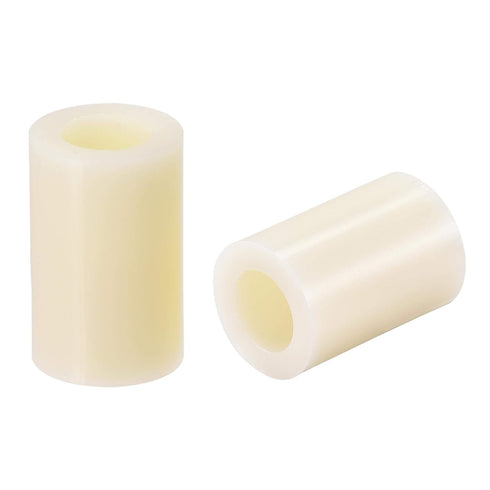 uxcell ABS Round Spacer Washer ID 8.2mm OD 14mm Length 25mm Plastic Standoff for 3D Printer, Beige