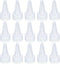 PATIKIL 24/410 Twist Bottle Caps, 15Pcs Plastic Ribbed Edge Squeeze Replacement Caps for Paint Lids