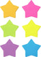 Star Shape Sticky Notes, 6 Color Bright Colorful Self-Sticky Pad, 75 Sheets/Pad