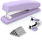 Deli Desktop Stapler - Office Stapler with 25 Sheet Capacity, Includes 1000 Staples and Staple Remover (Purple)