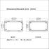 LeMotech 5 Pieces Plastic Project Box - ES Junction Case for Electronic Project, Black 3.15 x 1.97 x 1.02 inch