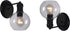 Chloe Lighting 1 6" OXA Transitional Light Matt Black Indoor Wall Sconce Wide