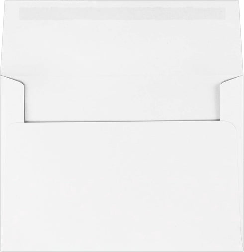 LUXPaper A7 Classic Linen Invitation Envelopes | 5 1/4" x 7 1/4" | Avon Brilliant White | 70lb. Text | 50 Qty by LUXPaper