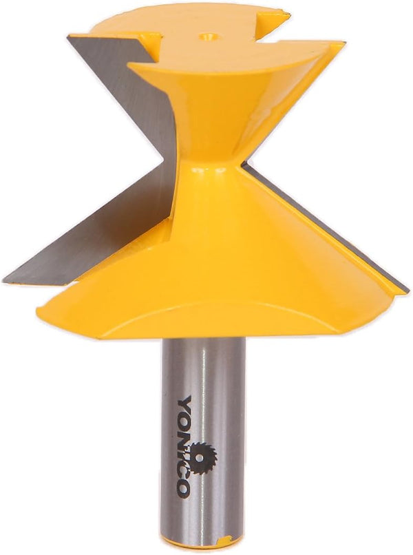 YONICO Crown Molding Miter Router Bits 52 Degree X 38 Degree 1/2-Inch Shank 16143