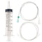 SHAOTONG 60ml Syringe with 40 Inch Tube and Tip Adapter for Feeding Pets, Liquid Refilling