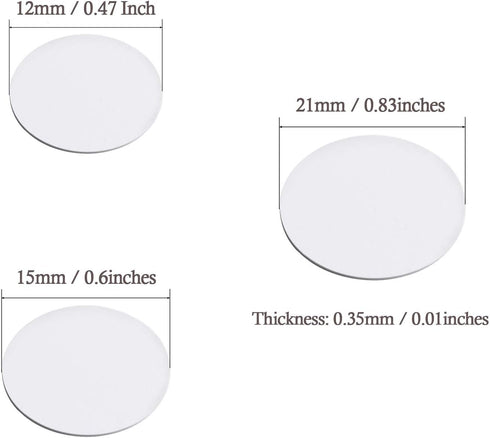 580 Pcs Self-Adhesive Screw Hole Stickers - 6-Table Self-Adhesive Screw Covers Caps Dustproof Stickers