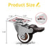 Molen 1" Low Profile TPR Casters Wheels Set of 4.for small box,Baby crib,Clothes box, Toy box, Tool box,.Weight capacity 65lbs.