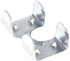 Heavy Duty Zinc Plated Metal Clips for Rope, Cord, String - Double Rope Clamps (1 Inch, 10 Pack)