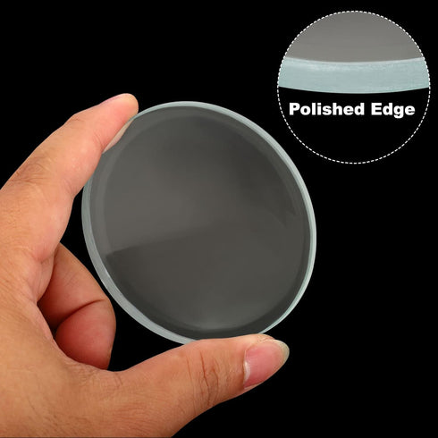 PATIKIL 12" (300mm) Focal Length Double Concave Lens, 75mm Diameter, 6mm Height, Clear Glass Lens