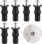 BOHUIZ 6 Pack Toilet Seat Hinge Bolt Screws, Metal Toilet Seat Bolts Stainless