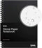 Stone Paper Notebook, No Lines Spiral Notebook, Waterproof Aesthetic Journal for Note Taking, Large Black