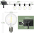 30 G40 Dimmable Bulbs, Svater Solar Outdoor String Lights FT, Patio Lights Shatterproof Vintage Edison Solar Powered