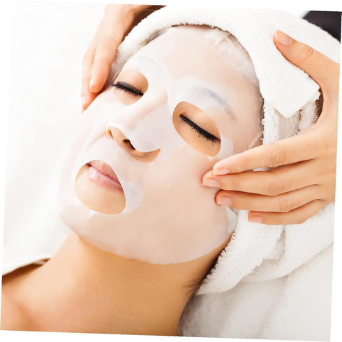 100pcs Healeved Pre-cut Facial Mask Sheets for Skin Care Disposable Fabric Masks Suitable for Home Spa and Beauty