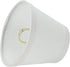 Aspen Creative 32066-2A, 3" 5" 4" Set 2 Hardback Empire Clip-On Chandelier Lamp Shade, White, Top x Bottom x Slant