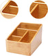 AFXGUSD 4 TV Remote Holder Compartment Basket Decorative Living Room Portable Bamboo Bedroom Media Player Remote
