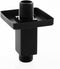 Straight Shower Arm with Flange Ceiling Mount for Fixed Shower Head, 3 Inch Rainfall Extension, Matte Black