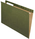 School Smart Hanging File Folders, Legal Size, 1/3 Cut Tabs, Pack of 25, Green
