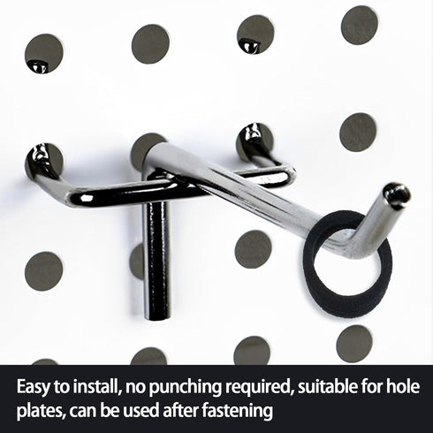 100PCS Heavy Duty Pegboard Hooks for 1/8 & 1/4 Inch Pegboard, Metal Hooks Kits for Hanging Tools