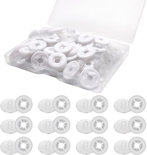 Coolrunner 40P Running Bib Clips, Clear Race Number Buckle, Race bib Clips