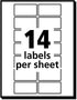Removable Multi-Use Labels, 0.75 x 1.5, White, 14/Sheet, 36 Sheets/Pack, Inkjet/Laser Printers (5430)