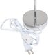 LT2007-HPK-LB Countertop, Bulb Simple Designs Basic Chrome Mini Table Lamp for Living Room, Nightstand, Desk, Hot Pink