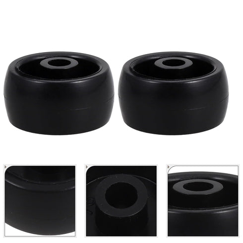 HOODANCOS 1 Inch 10pcs Commercial Plastic Caster Wheels Replacement Rolling Cart Wheels for Shopping Trolleys